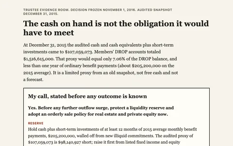 Dallas pension public-record analysis