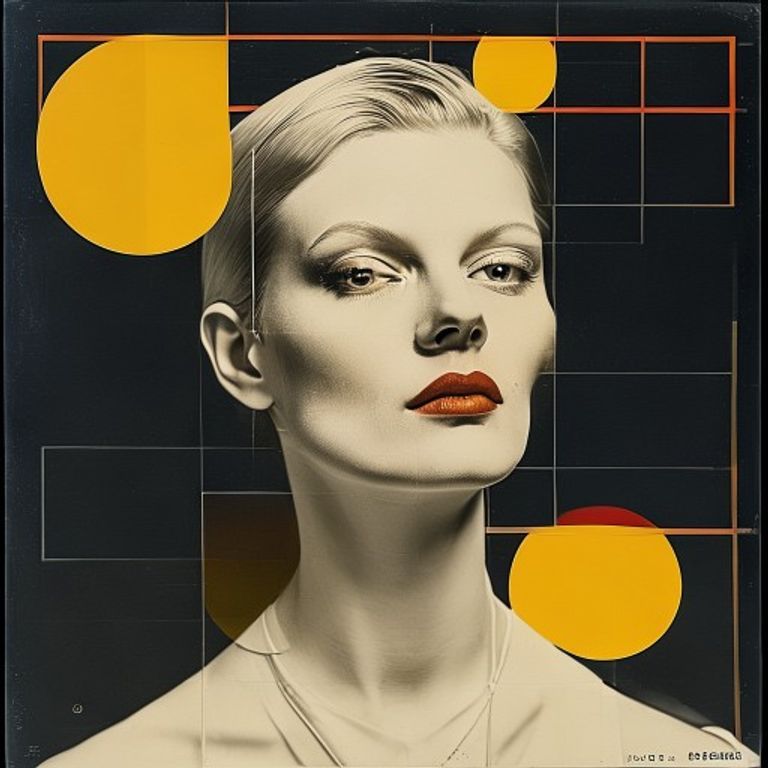 Source-image rendered as a 1925-1930 Bauhaus Dessau publication cover: pure primary triad on neutral ground, geometric…