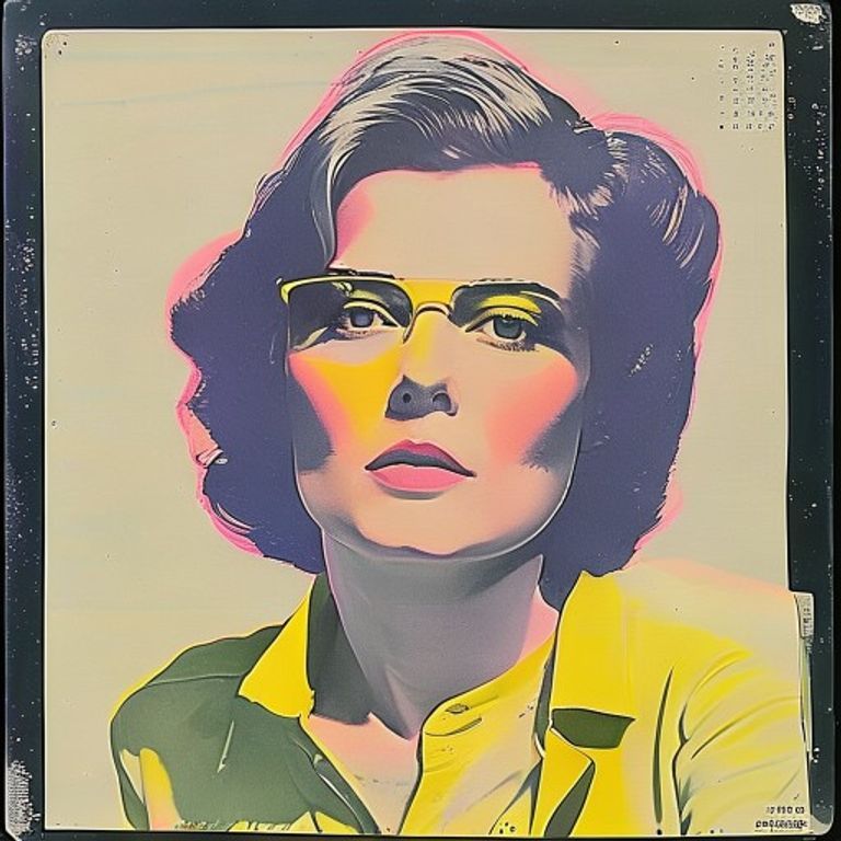 Source-image rendered as a 1966-1969 Warhol-Factory sleeve: flat silkscreen, single saturated spot color on neutral gro…