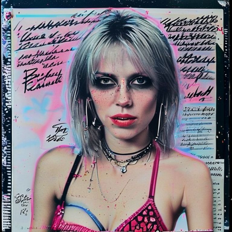 Source-image rendered as a 1991-1995 Riot Grrrl zine cover and Kill Rock Stars / K Records sleeve: handwritten marker o…