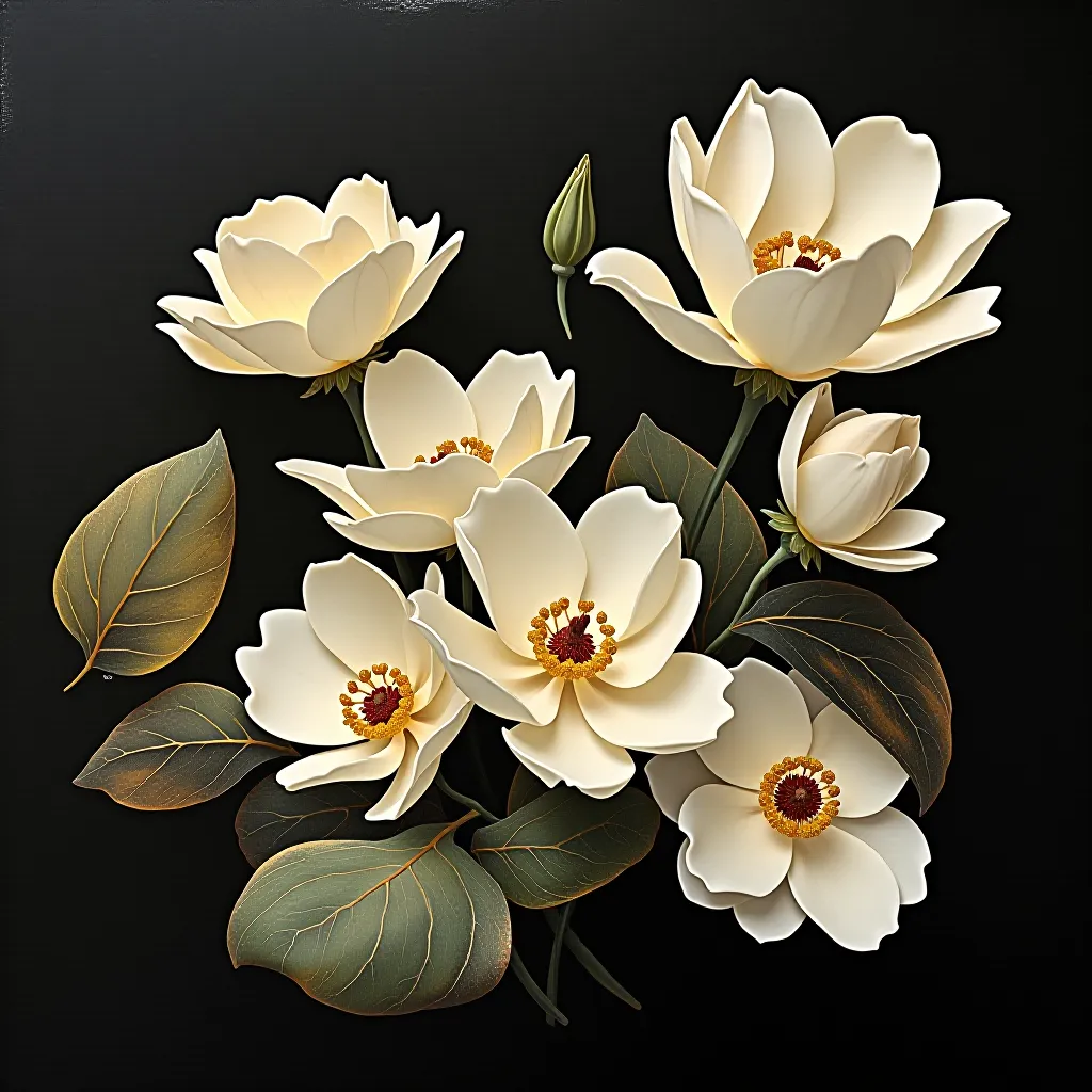 Style register: Jean Dunand's interwar lacquer panels, eggshell fragments set into deep black lacquer, repeated polishi…
