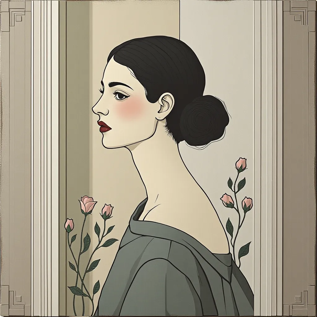 Style register: Charles Rennie Mackintosh's rectilinear architecture and Margaret Macdonald's raised-gesso panels, atte…