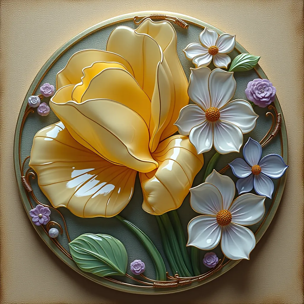 Style register: Rene Lalique's turn-of-the-century botanical jewels, translucent enamel within fine metal cells, carved…
