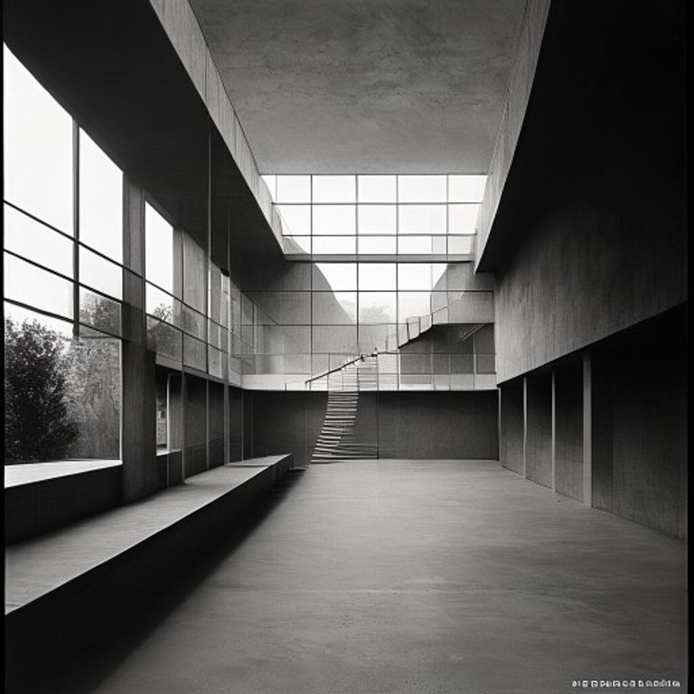 Style register: Lucia Moholy and Walter Gropius Dessau Bauhaus building photographic plates 1925 to 1932, large-format…