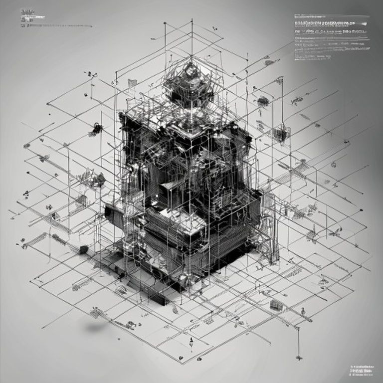 The exploded axonometric view: isometric geometry separated in space, each component floating where it belongs in the assembly sequence. This is how you tell someone how to put so…