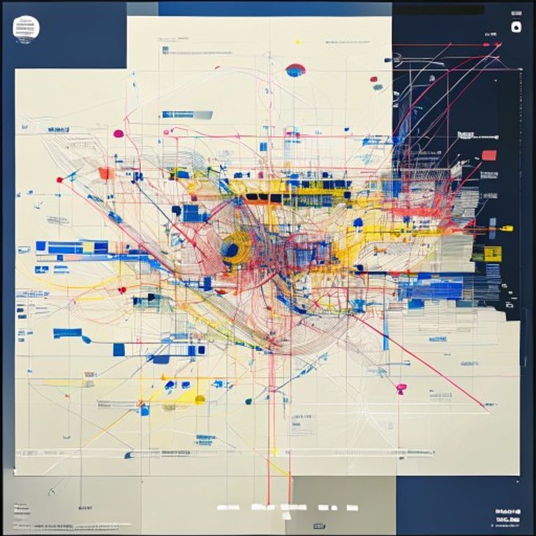 The map abstracted to pure system logic: geographic accuracy surrendered for topological clarity, color-coded lines rep…