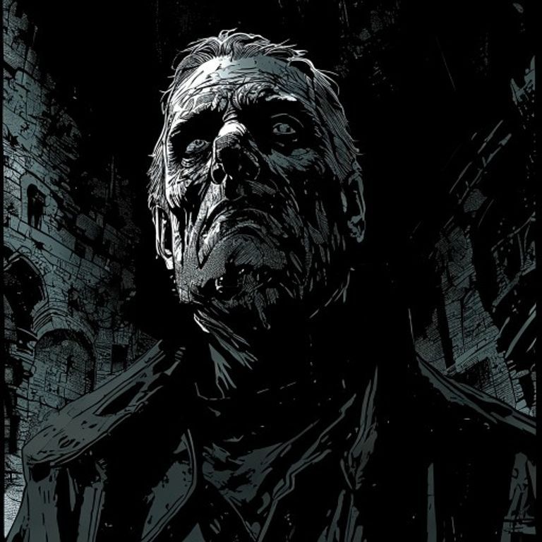 Re-render with dominant heavy black forms defining the composition. The simplification IS the elegance. Dave Stewart color minimalism.