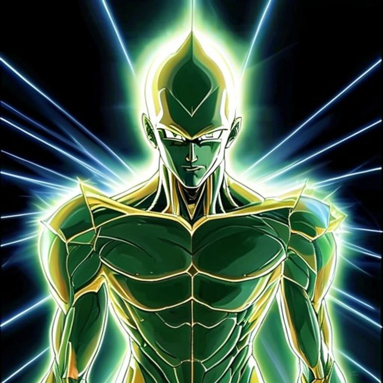 The bio-engineered apex. Sleek green-and-gold symmetry, perfect proportions, absolute confidence. The form that thinks…