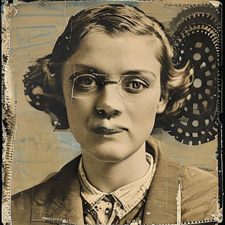 Weimar cut-and-paste agitation: machine parts, mouths, gears, magazine scraps in deadpan riot.