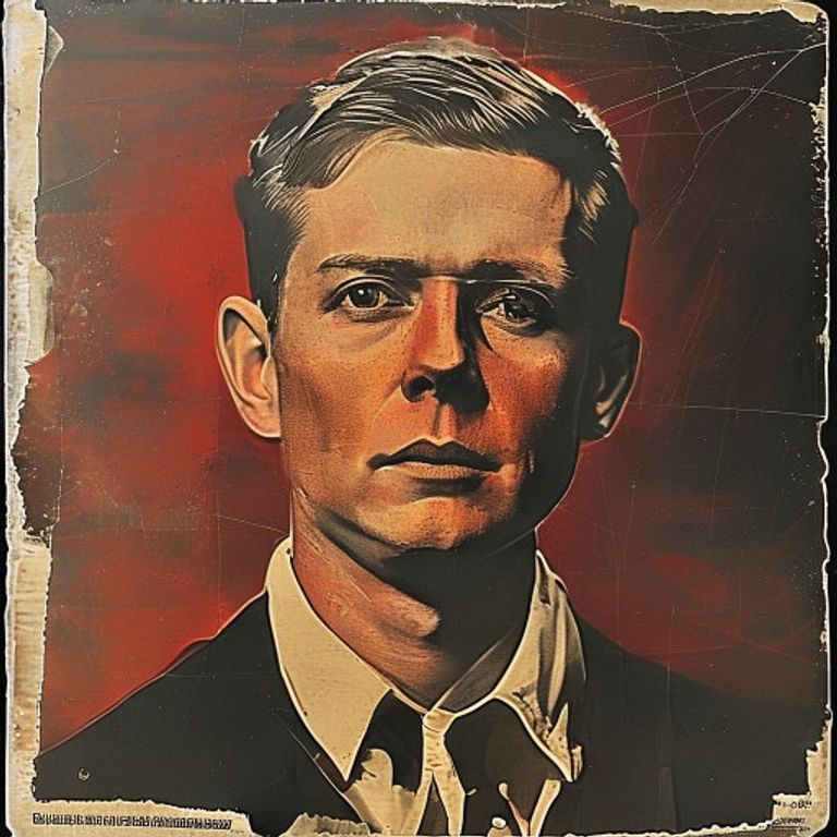 John Heartfield style political photomontage: tight punchy slogan-omitted composition, red-black-cream palette, hard ch…