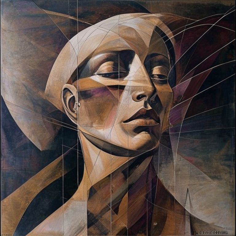 Italian Futurism circa 1910 to 1915, the body shattered into vectors of velocity and overlapping contours.