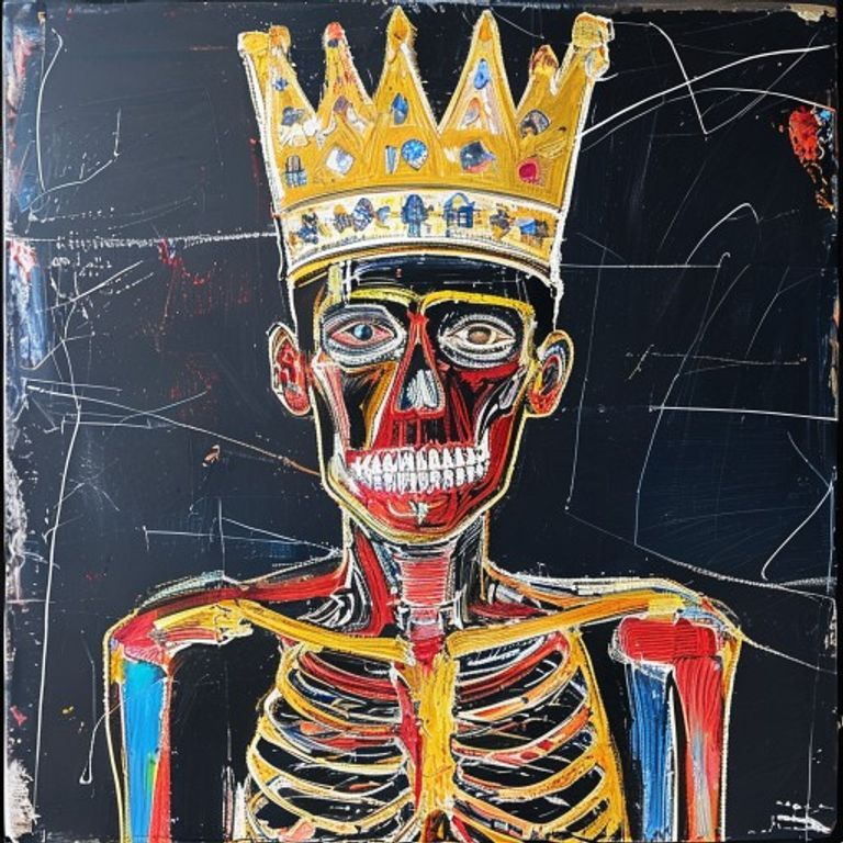 Late-1970s SAMO through 1988 studio register: oil-stick and acrylic on door, plywood, and primed canvas, scrawled diagr…