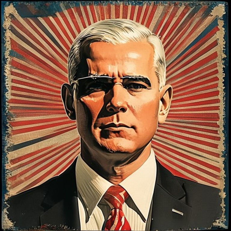 Late-1990s through 2010s Shepard Fairey OBEY register: red-cream-black constructivist propaganda-style wheatpaste and s…