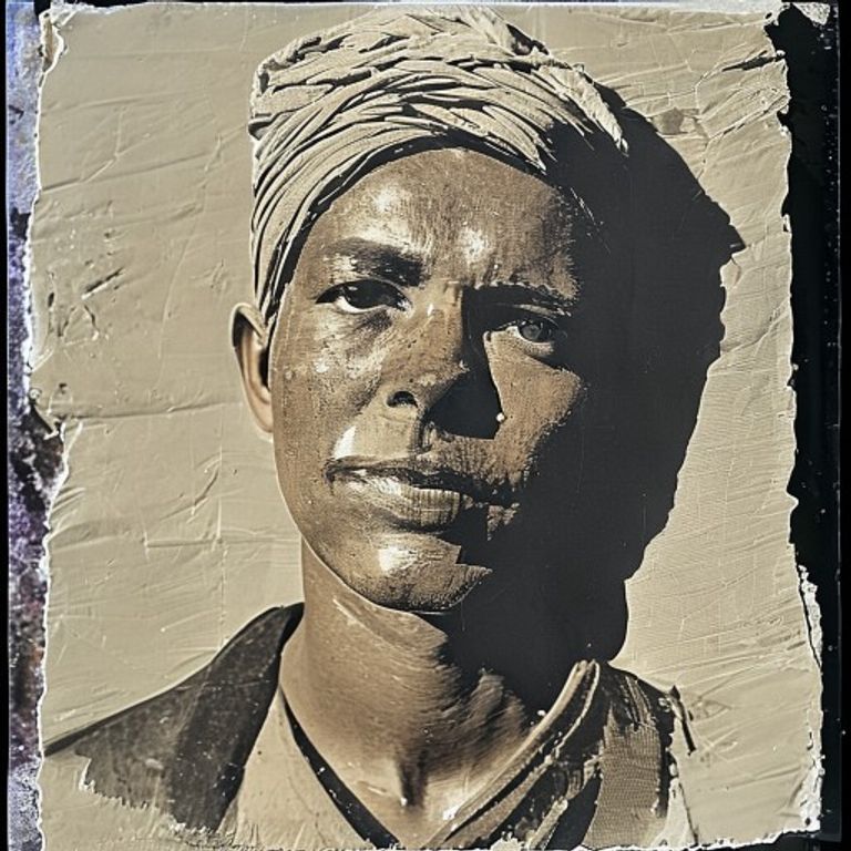 The hand-printed-and-pasted poster-bomb register, Swoon-lineage figurative cut-outs, paper applied to wall with flour-a…