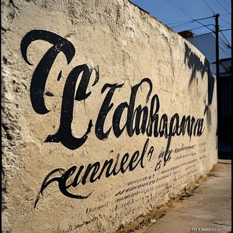The East Los Angeles cholo placa register, brush-painted Old English blackletter on stucco wall, predates aerosol tag culture by decades.