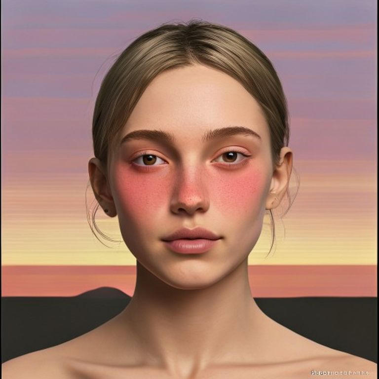 The bloomer subregister: the doomer who made it through, MS Paint feels-guy rendered in sunrise-pink and pale gold, the…