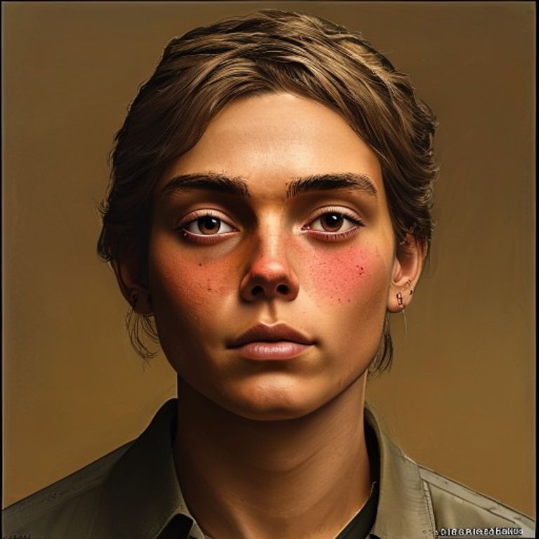 The "anon was right all along" subregister, MS Paint feels-guy rendered in warm amber-gold with a quiet upward gaze, th…