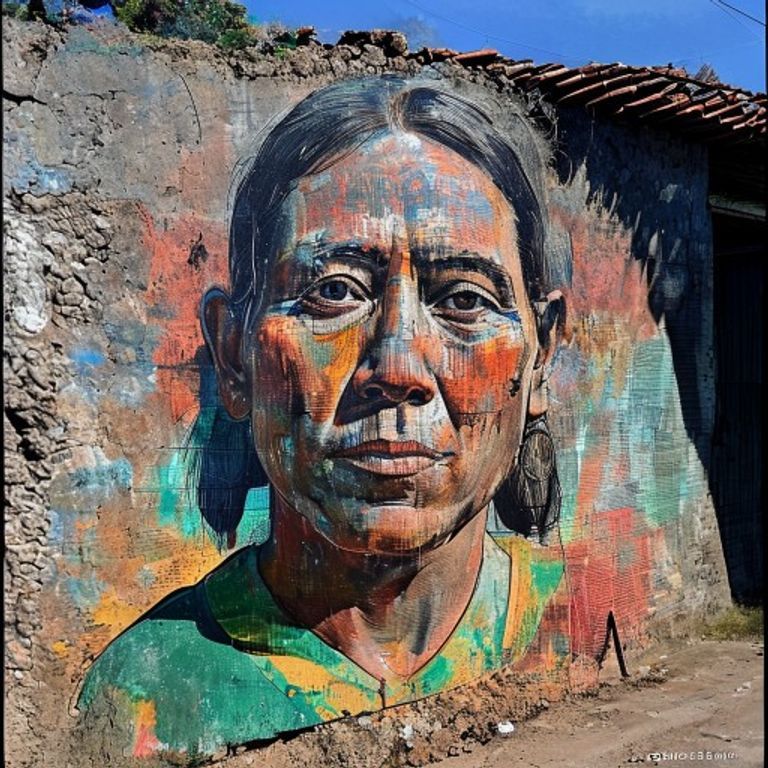 The painted-cinderblock-wall community mural register of the Zapatista caracoles, Chiapas autonomous municipalities, tw…