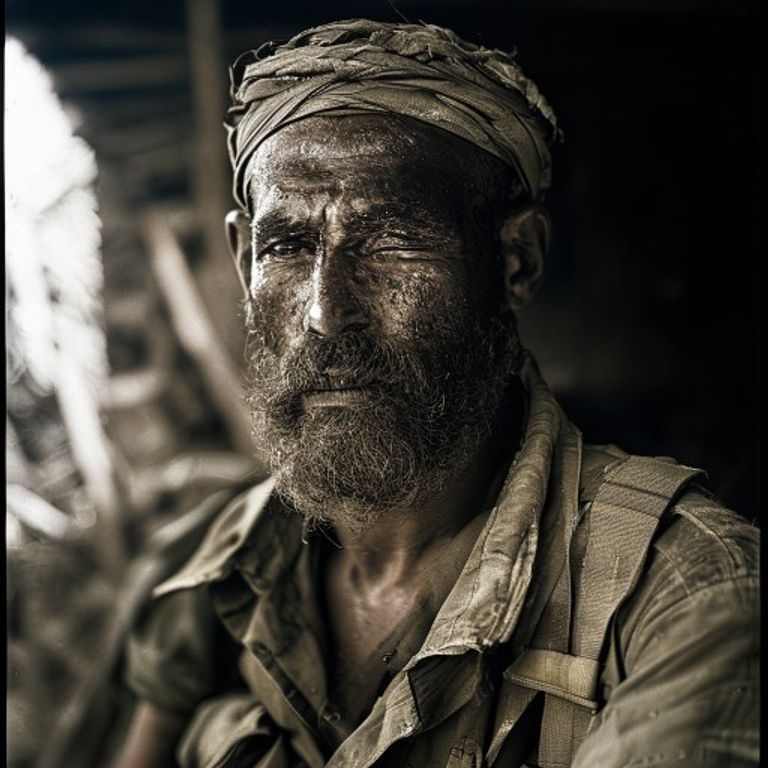 The bearded insurgent in the mountain fastness, tobacco-haze and .50 caliber, the moment the campesino understood the r…