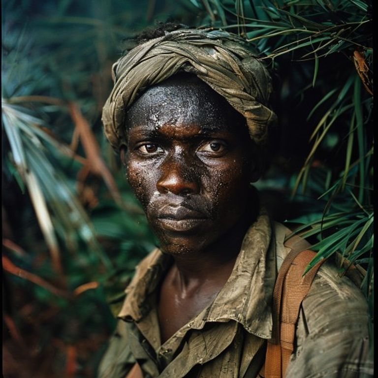 The Angolan liberation struggle in the interior, Portuguese napalm and Soviet advisors, the moment the colonial empire…