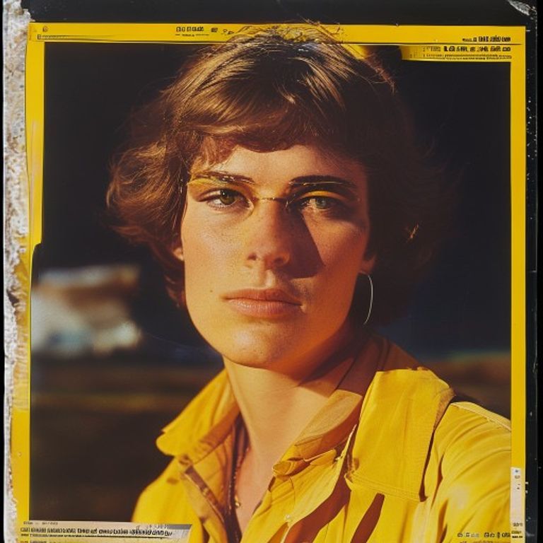 The yellow frame as the border of discovery. Something wild and documented, seen as if for the first time by Western ey…