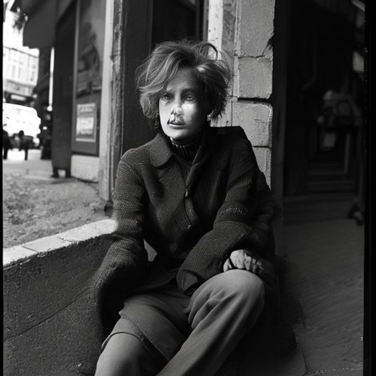 Re-render as a Leica M3 35mm frame, full negative including rebate edges, geometry locked at the precise instant a figu…