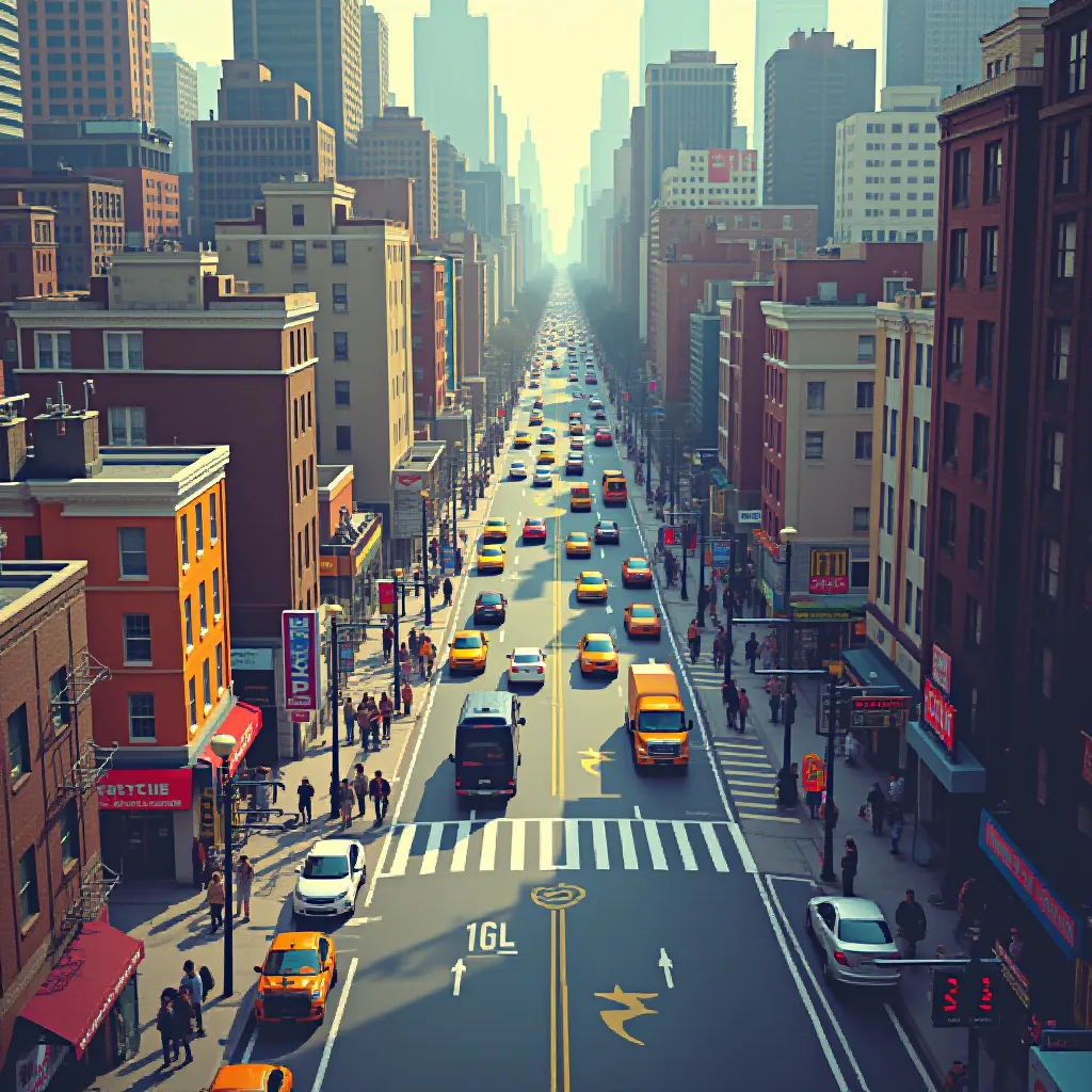 Style register: contemporary high-resolution pixel illustration with the intricate urban density of eBoy's pixoramas, m…
