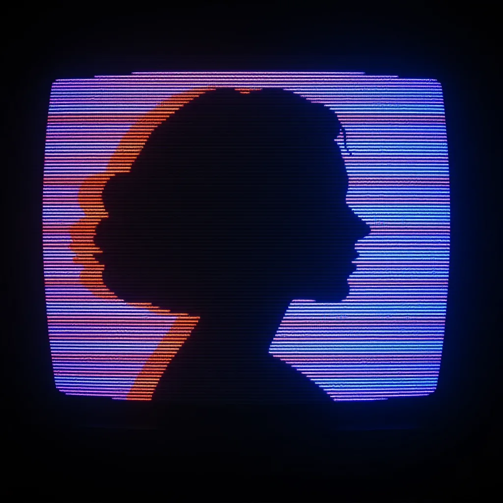 Style register: square-pixel bitmap art seen through a late analog raster display, with restrained phosphor glow and visible horizontal scanlines.
