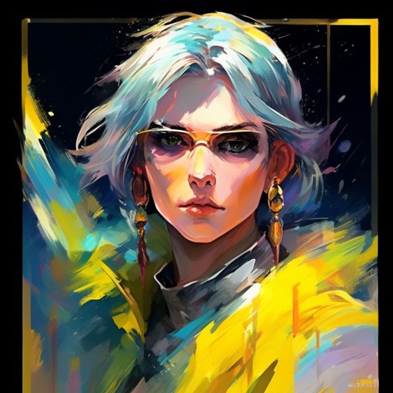 The modern alt-art register where the illustration ESCAPES its window and the card frame becomes a deprecated detail at…