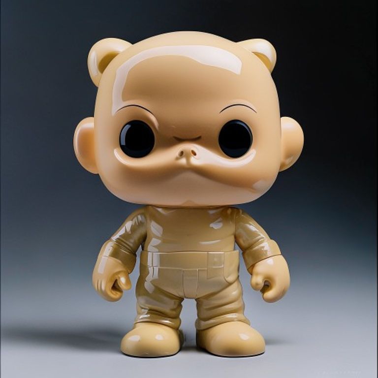 Style register: Kidrobot 2003 through present designer-vinyl-toy product-photograph grammar, Dunny / Munny / Trexi blan…