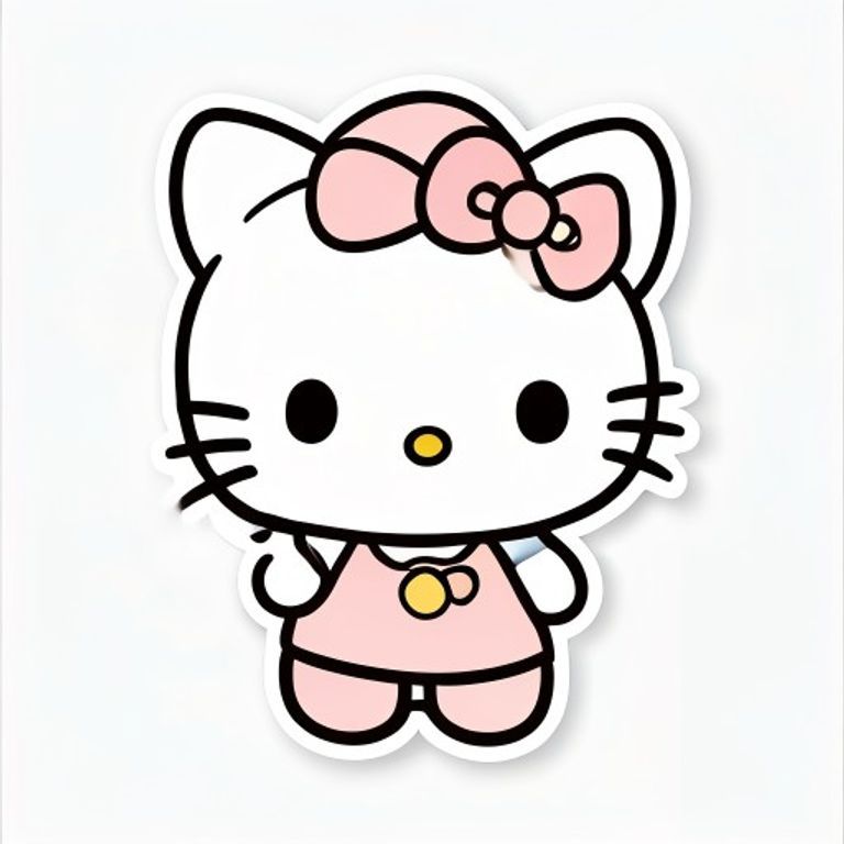 Style register: Sanrio 1974 through present mascot-design grammar, Hello Kitty / My Melody / Cinnamoroll / Pompompurin…