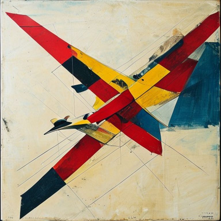 Kazimir Malevich's 1916 to 1917 mode, multiple geometric forms suspended in white void, no gravity, no horizon.