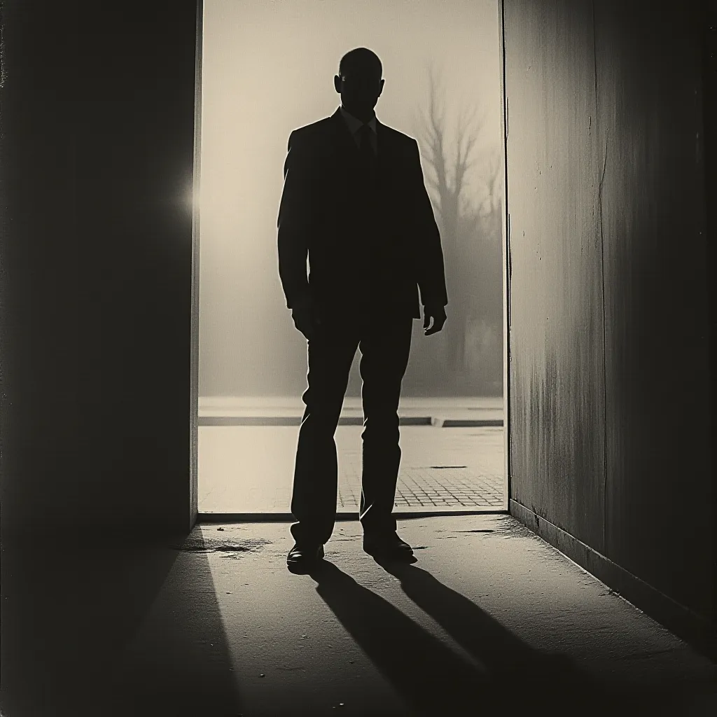 Style register: Armin Hofmann's Basel School black and white studies, optical inversion, restrained asymmetry, and tact…