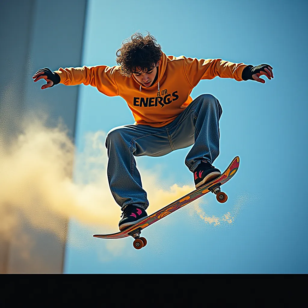 The 1990s energy/extreme soda advertisement: skaters, BMX riders, climbers, snowboarders. The register that sold sugar-…